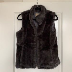Faux Fur Grey Vest